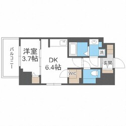 ジオエント新町の物件間取画像